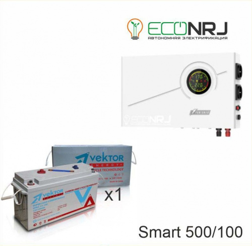 ИБП Powerman Smart 500 INV + Vektor VPbC 12-100 фото 3