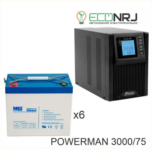 ИБП POWERMAN ONLINE 3000 Plus + MNB MNG75-12 фото 3