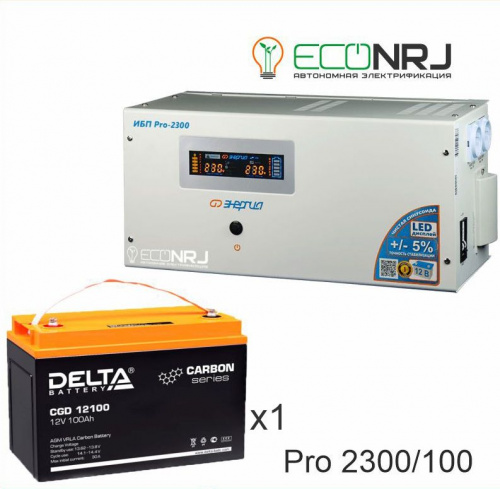 Энергия PRO-2300 + Аккумуляторная батарея Delta CGD 12100 фото 2