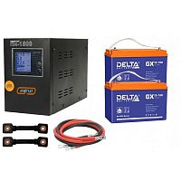 Инвертор (ИБП) Энергия Гарант-1500 + АКБ  Delta GX 12-100