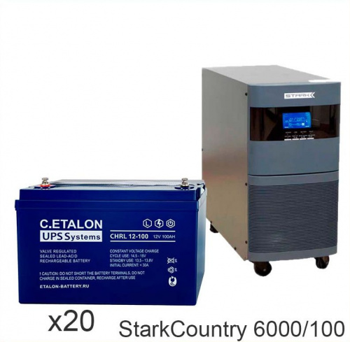 Stark Country 6000 Online, 12А + ETALON CHRL 12-100