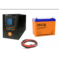 Инвертор (ИБП) Энергия Гарант-750 + Аккумуляторная батарея Delta DTM 1275 L