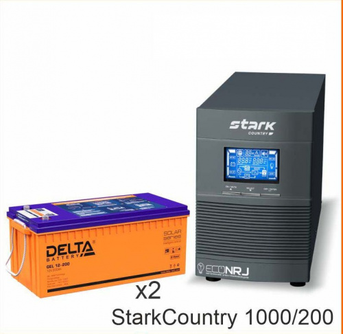 Stark Country 1000 Online, 16А + Delta GEL 12-200