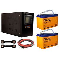 Инвертор (ИБП) Энергия Гарант-2000 + Аккумуляторная батарея Delta DTM 12100 L