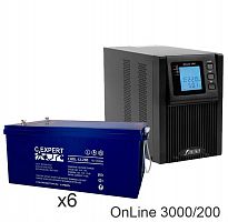 ИБП POWERMAN ONLINE 3000 Plus + ETALON CHRL 12-200