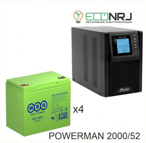 ИБП POWERMAN ONLINE 2000 Plus + WBR GPL12520 фото 2