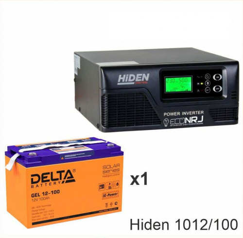 ИБП Hiden Control HPS20-1012 + Delta GEL 12-100