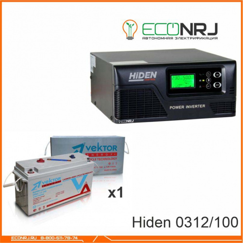 ИБП Hiden Control HPS20-0312 + Vektor VPbC 12-100 фото 3