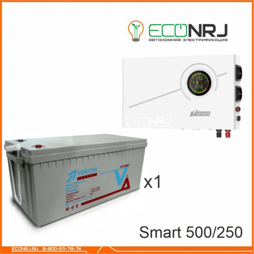 ИБП Powerman Smart 500 INV + Vektor GL 12-250 фото 3