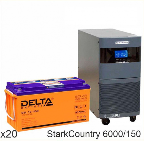 Stark Country 6000 Online, 12А + Delta GEL 12-150