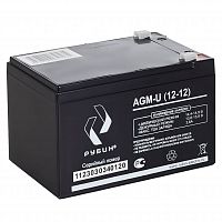 Аккумуляторная батарея Рубин 12V 12Ah AGM-U (12-12)