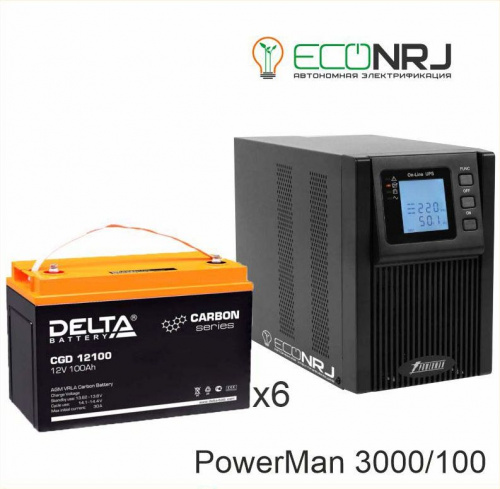 ИБП POWERMAN ONLINE 3000 Plus + Delta CGD 12100 фото 2