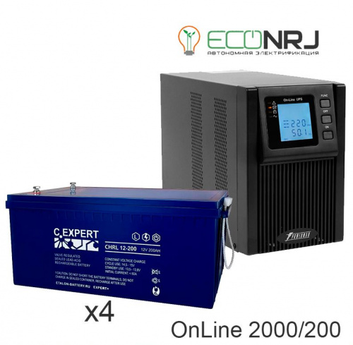 ИБП POWERMAN ONLINE 2000 Plus + ETALON CHRL 12-200 фото 3