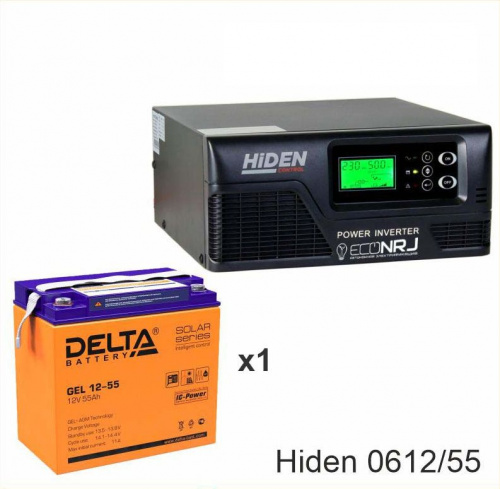 ИБП Hiden Control HPS20-0612 + Delta GEL 12-55