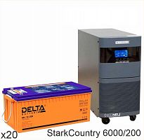 Stark Country 6000 Online, 12А + Delta GEL 12-200