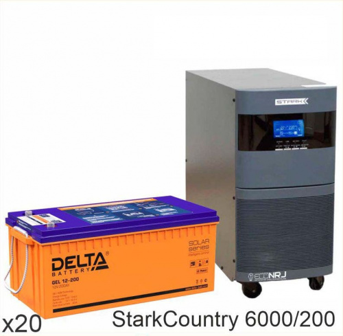 Stark Country 6000 Online, 12А + Delta GEL 12-200