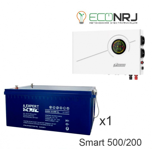 ИБП Powerman Smart 500 INV + ETALON AHRX 12-200 GL фото 3