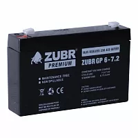 Аккумуляторная батарея для ИБП ZUBR GP6-7.2 6V7.2Ah