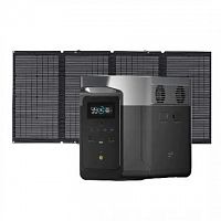 Комплект EcoFlow DELTA Max (1600) + 2 солнечных панели 220W Темно-серый
