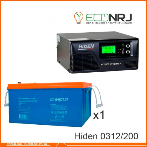 ИБП Hiden Control HPS20-0312 + Энергия GPL 12–200 фото 3