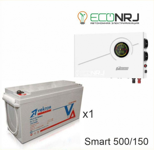 ИБП Powerman Smart 500 INV + Vektor GL 12-150 фото 2