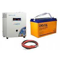 Инвертор (ИБП) Энергия PRO-800 + Аккумуляторная батарея Delta DTM 12100 L