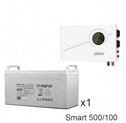 ИБП Powerman Smart 500 INV + Энергия АКБ 12–100