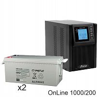 ИБП POWERMAN ONLINE 1000 Plus + Энергия АКБ 12–200