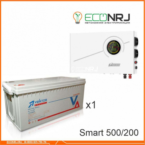 ИБП Powerman Smart 500 INV + Vektor GL 12-200 фото 3