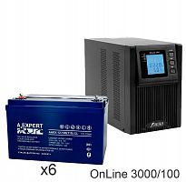 ИБП POWERMAN ONLINE 3000 Plus + ETALON AHRX 12-100 GL