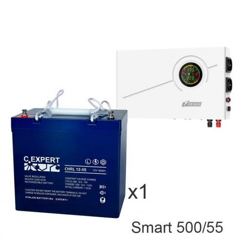 ИБП Powerman Smart 500 INV + ETALON CHRL 12-55