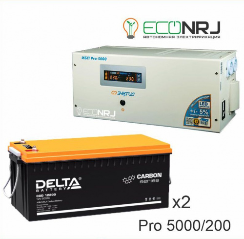 Энергия PRO-5000 + Аккумуляторная батарея Delta CGD 12200 фото 2