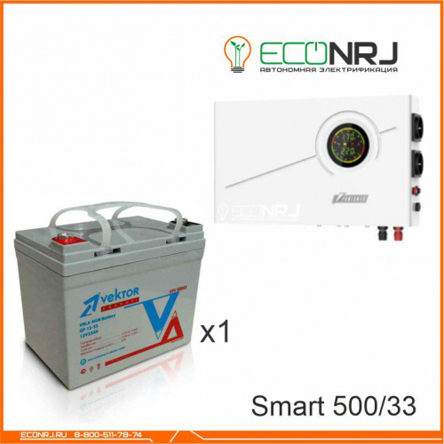 ИБП Powerman Smart 500 INV + Vektor GL 12-33 фото 3