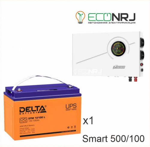 ИБП Powerman Smart 500 INV + Delta DTM 12100 L фото 3