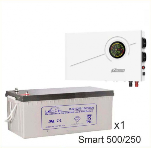 ИБП Powerman Smart 500 INV + LEOCH DJM12250