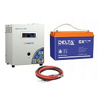 Инвертор (ИБП) Энергия PRO-800 + АКБ  Delta GX 12100