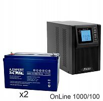 ИБП POWERMAN ONLINE 1000 Plus + ETALON AHRX 12-100 GL