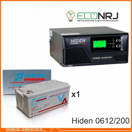 ИБП Hiden Control HPS20-0612 + Vektor VPbC 12-200 фото 3