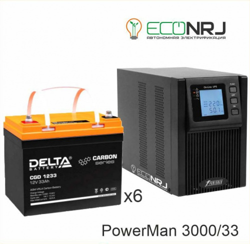 ИБП POWERMAN ONLINE 3000 Plus + Delta CGD 1233 фото 2