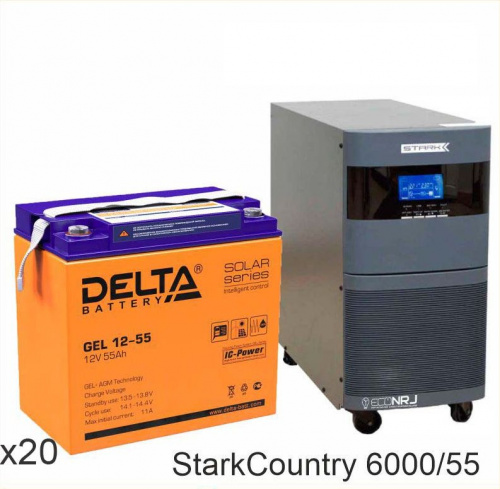 Stark Country 6000 Online, 12А + Delta GEL 12-55