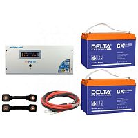 Инвертор (ИБП) Энергия PRO-3400 + АКБ  Delta GX 12100