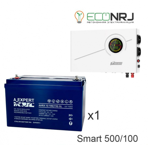 ИБП Powerman Smart 500 INV + ETALON AHRX 12-100 GL фото 3