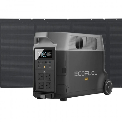 Комплект EcoFlow DELTA Pro + 2 солнечных панели 400W Темно-серый фото 2